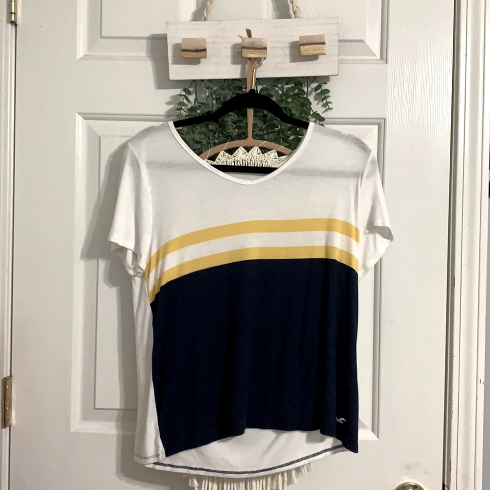 Hollis yet yellow and blue striped soft shirt